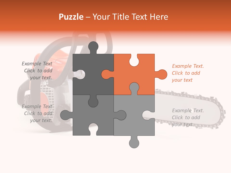 Construction Orange Industry PowerPoint Template