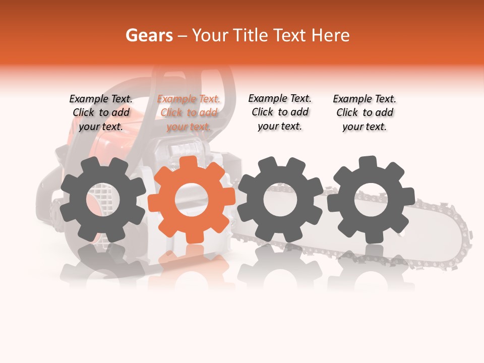 Construction Orange Industry PowerPoint Template