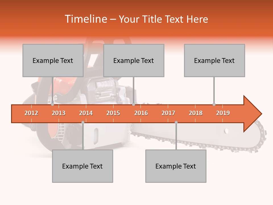 Construction Orange Industry PowerPoint Template
