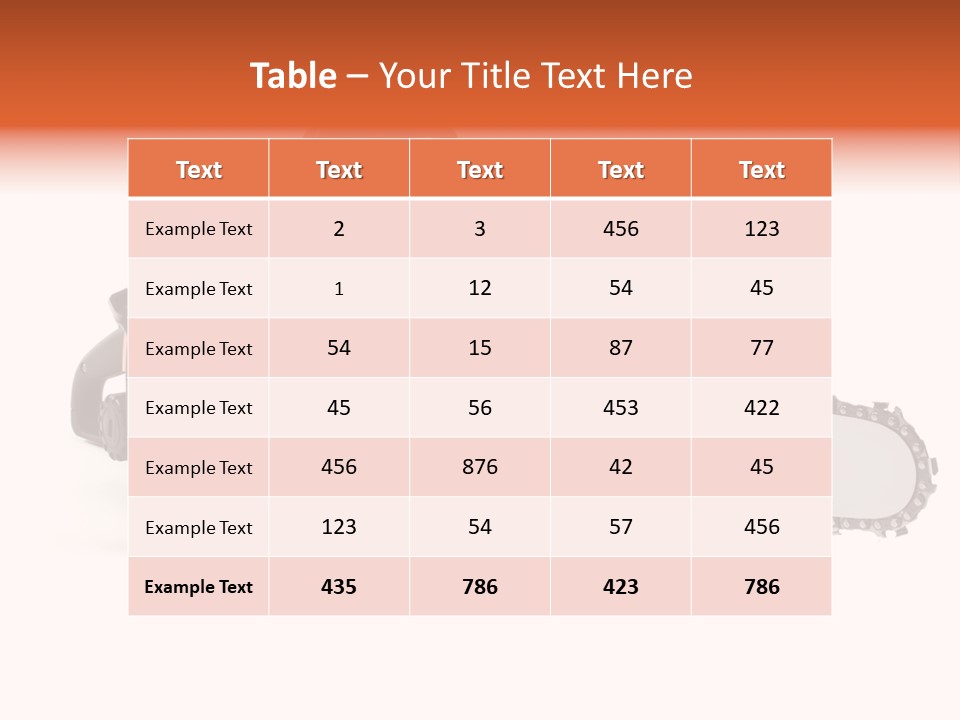 Construction Orange Industry PowerPoint Template
