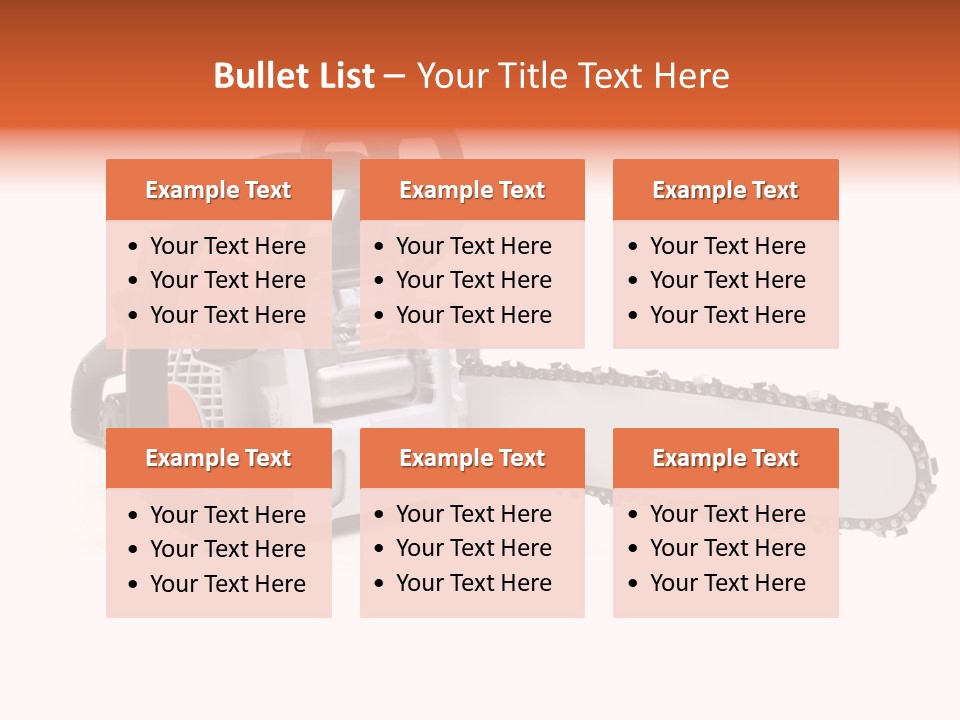 Construction Orange Industry PowerPoint Template