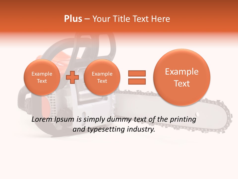 Construction Orange Industry PowerPoint Template