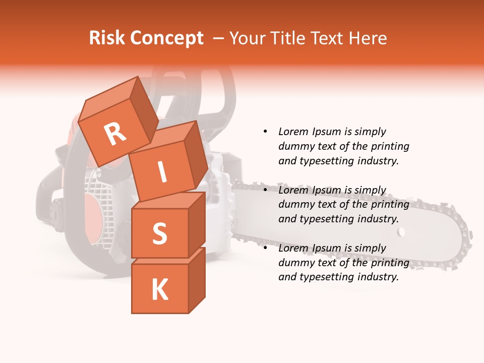 Construction Orange Industry PowerPoint Template