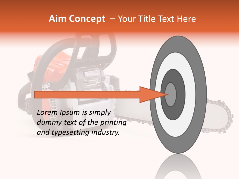 Construction Orange Industry PowerPoint Template