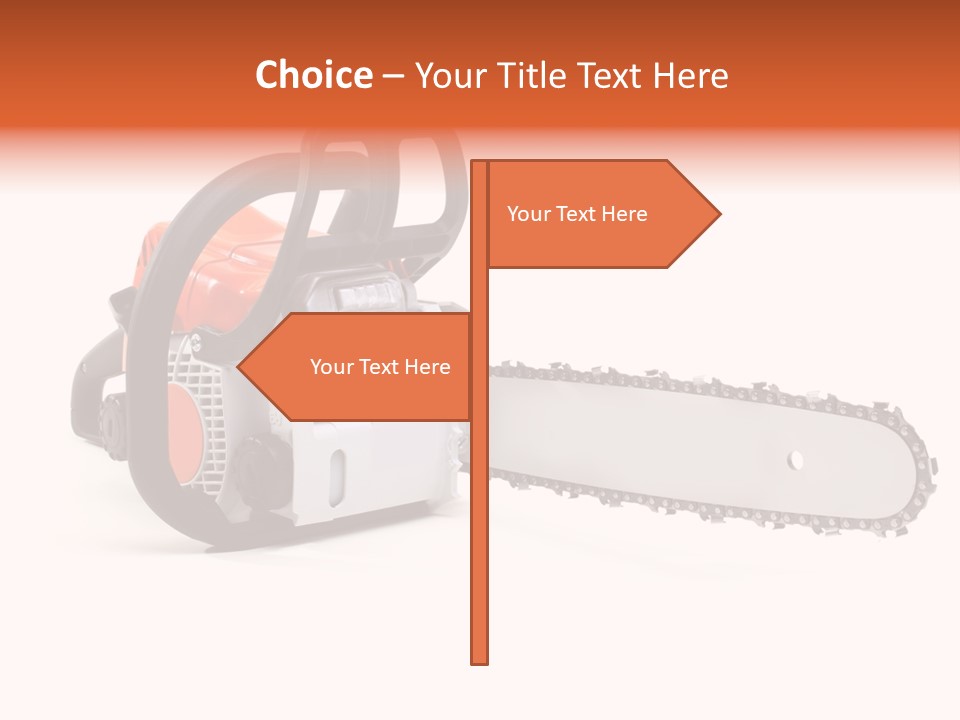 Construction Orange Industry PowerPoint Template