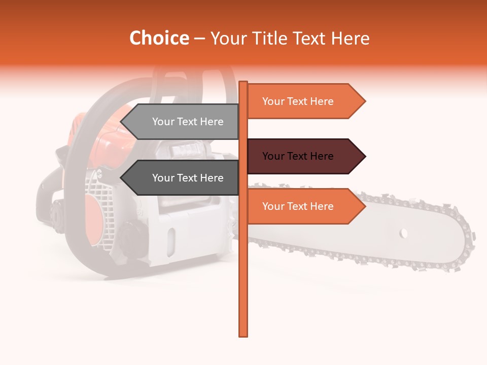 Construction Orange Industry PowerPoint Template