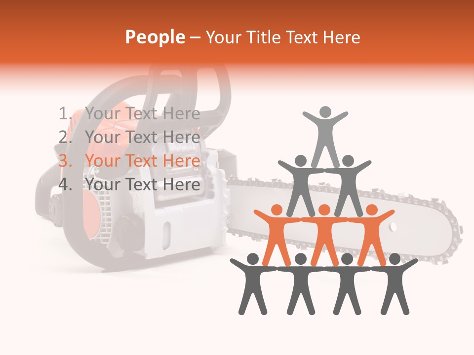 Construction Orange Industry PowerPoint Template