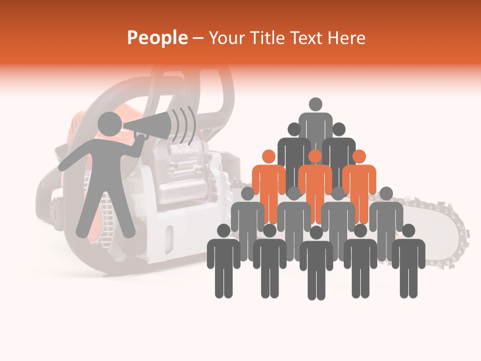 Construction Orange Industry PowerPoint Template