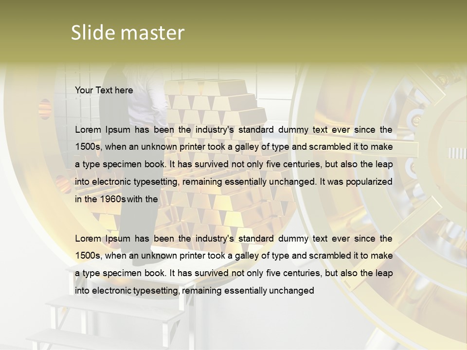 Money Strength Render PowerPoint Template