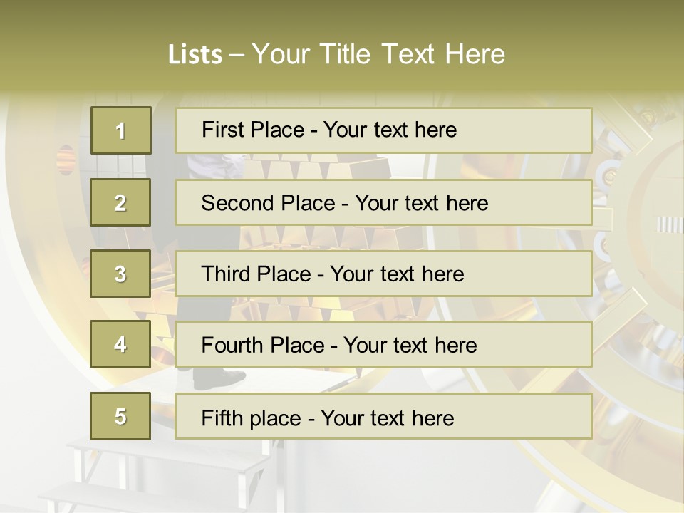 Money Strength Render PowerPoint Template