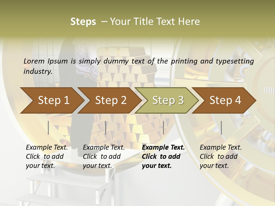 Money Strength Render PowerPoint Template
