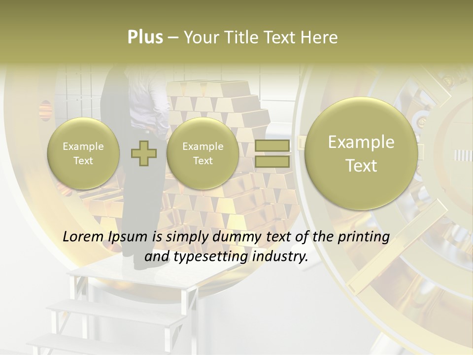 Money Strength Render PowerPoint Template