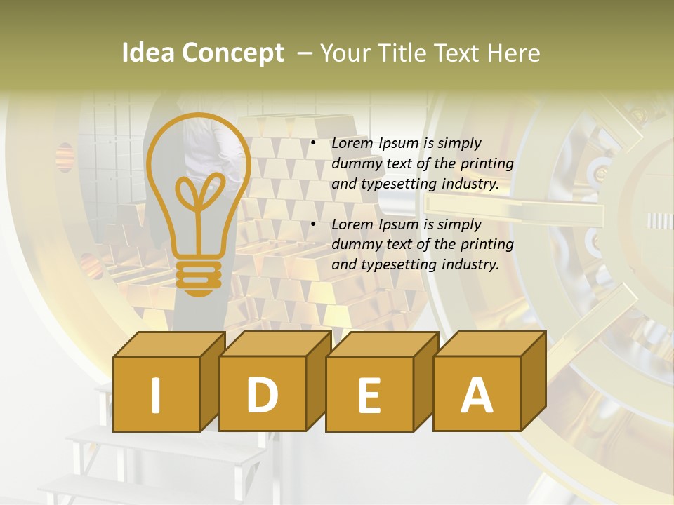 Money Strength Render PowerPoint Template