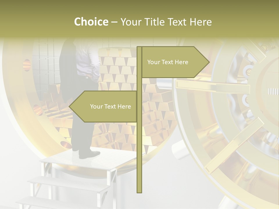 Money Strength Render PowerPoint Template