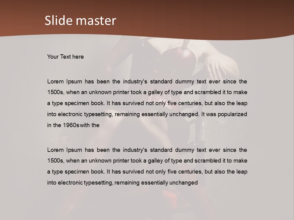 Victorien Masque Bottes PowerPoint Template