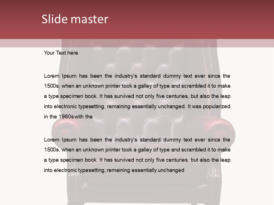 Carved White Classic PowerPoint Template