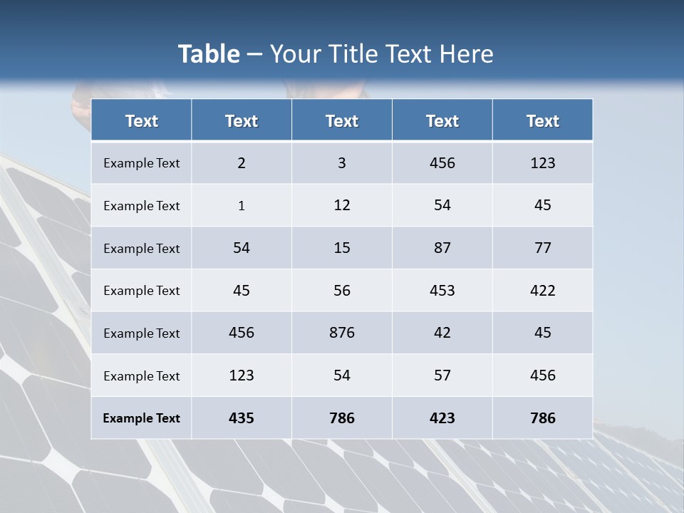 Engineering Panel Collector PowerPoint Template