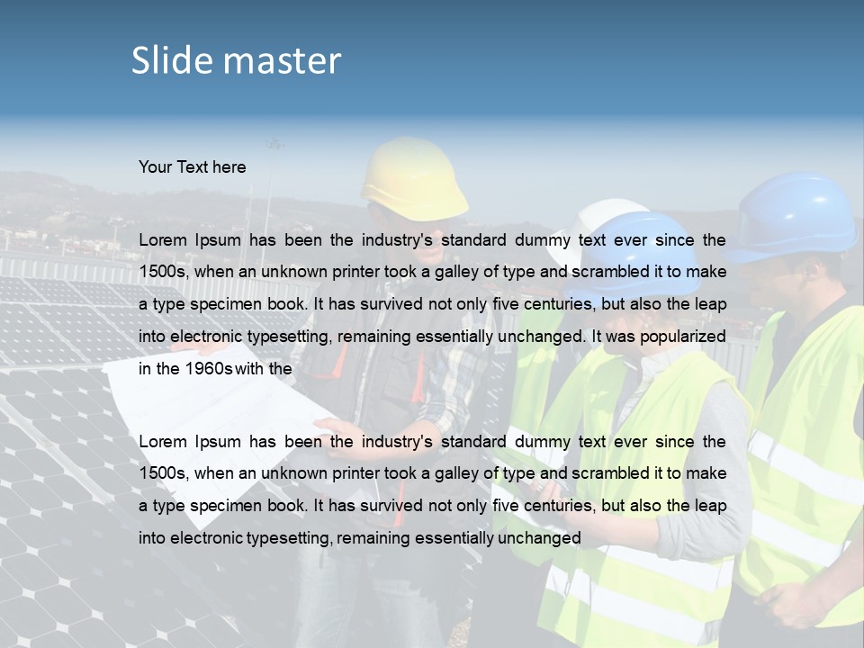 Trainee Plan Outdoors PowerPoint Template