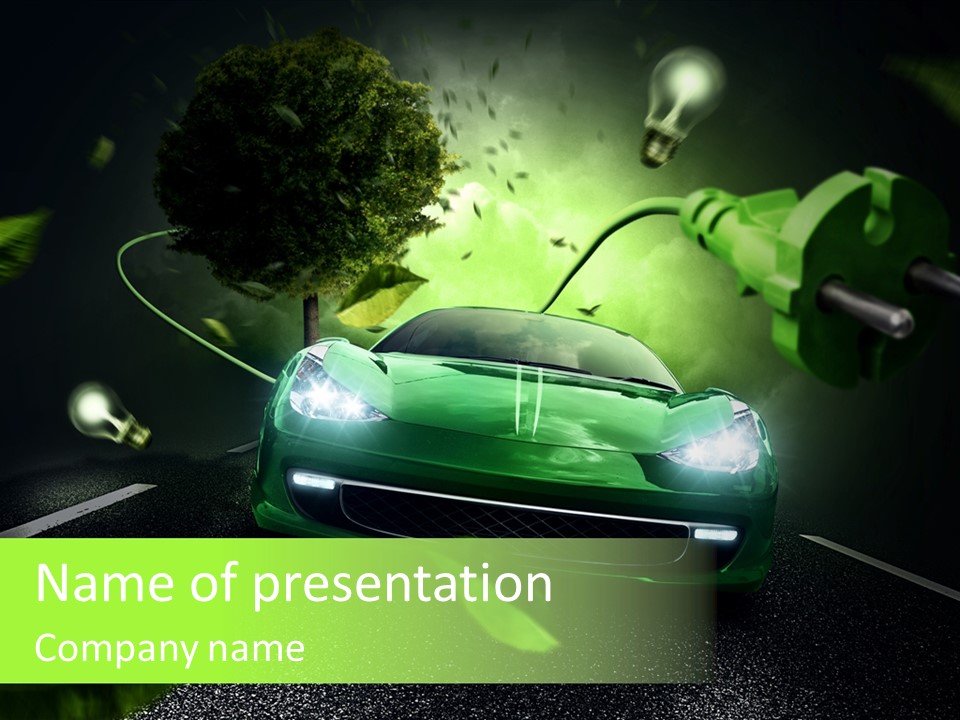 Energy Tree Contact PowerPoint Template