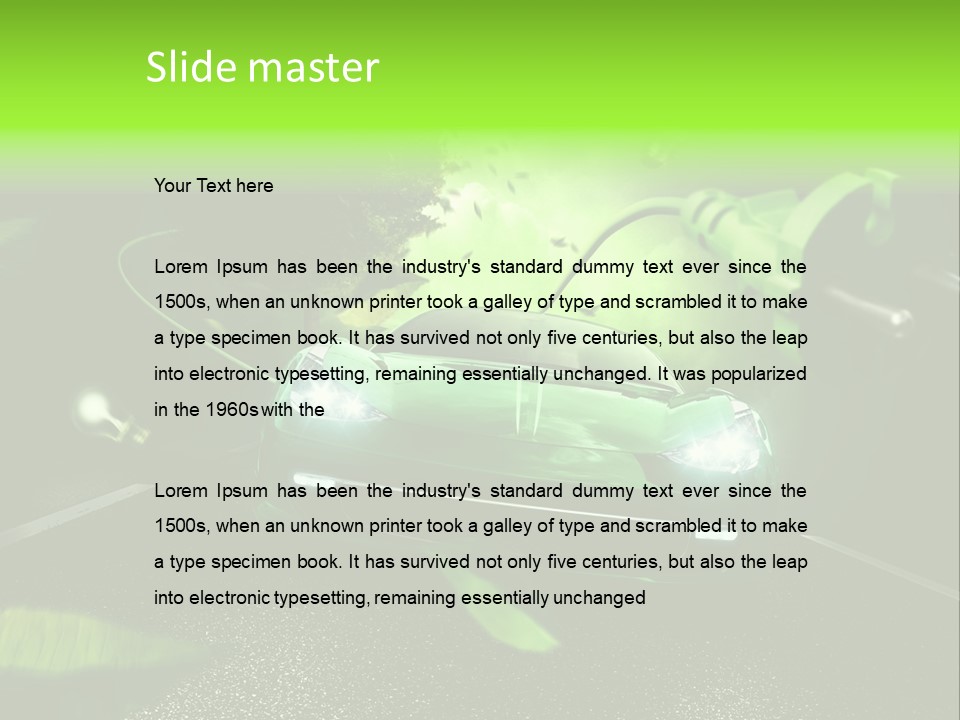 Energy Tree Contact PowerPoint Template