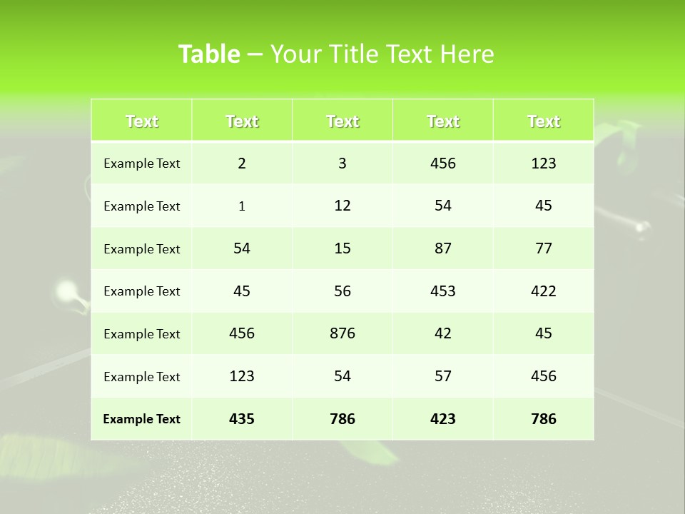 Energy Tree Contact PowerPoint Template