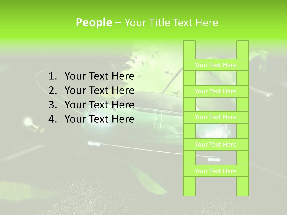 Energy Tree Contact PowerPoint Template