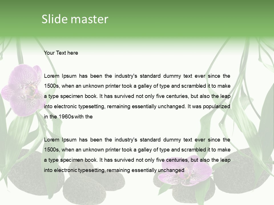 Purple Parma Leaf PowerPoint Template