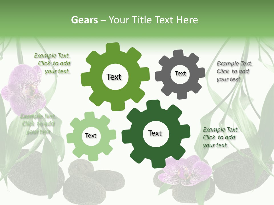 Purple Parma Leaf PowerPoint Template