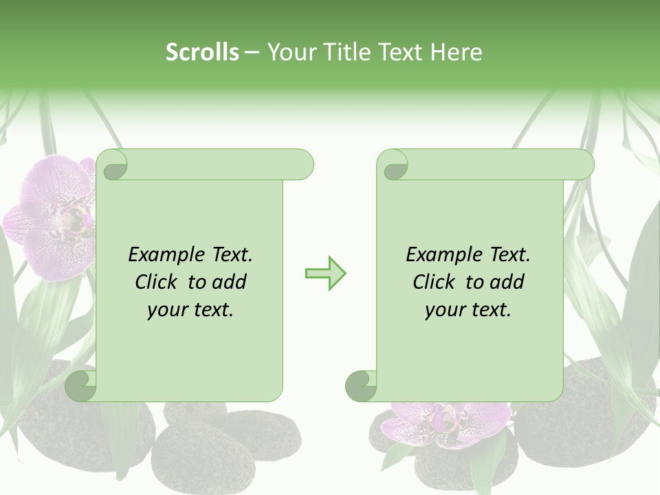 Purple Parma Leaf PowerPoint Template