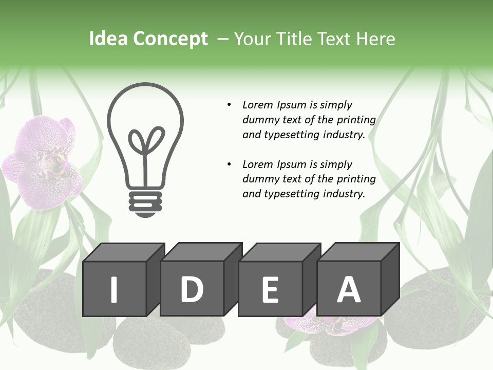 Purple Parma Leaf PowerPoint Template