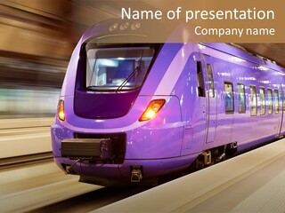 Track Industrial Ticket PowerPoint Template