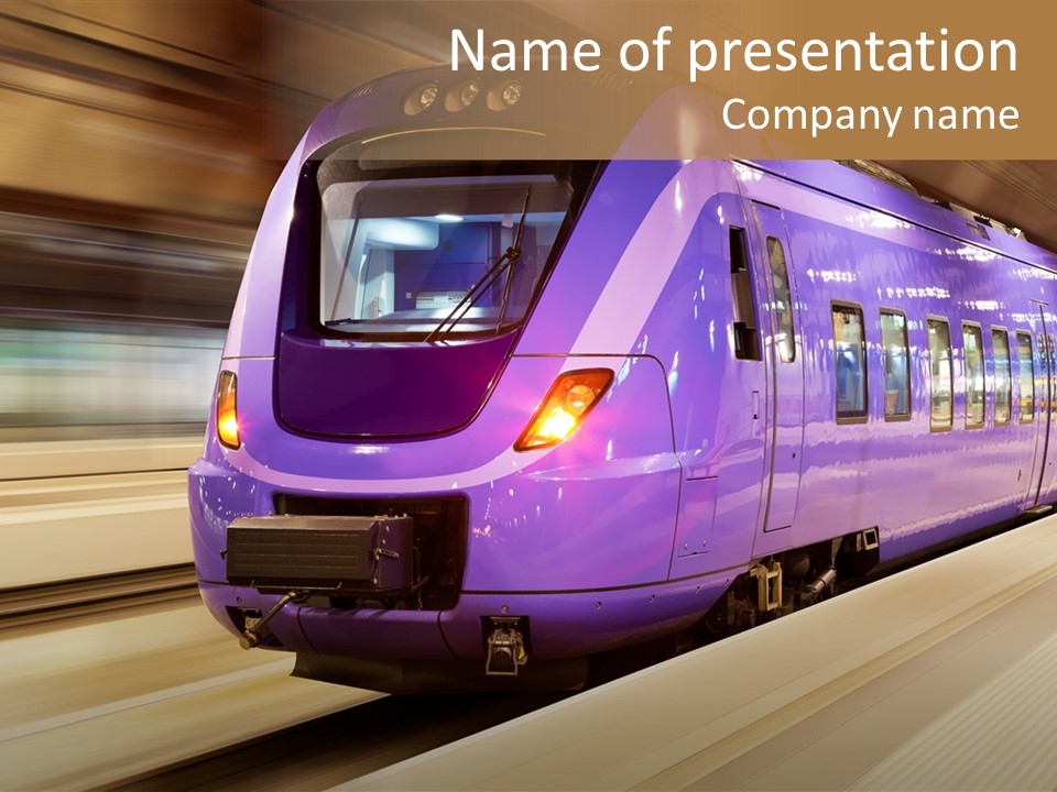 Track Industrial Ticket PowerPoint Template