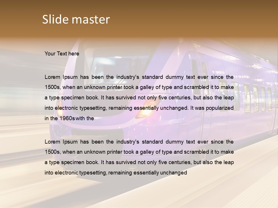 Track Industrial Ticket PowerPoint Template