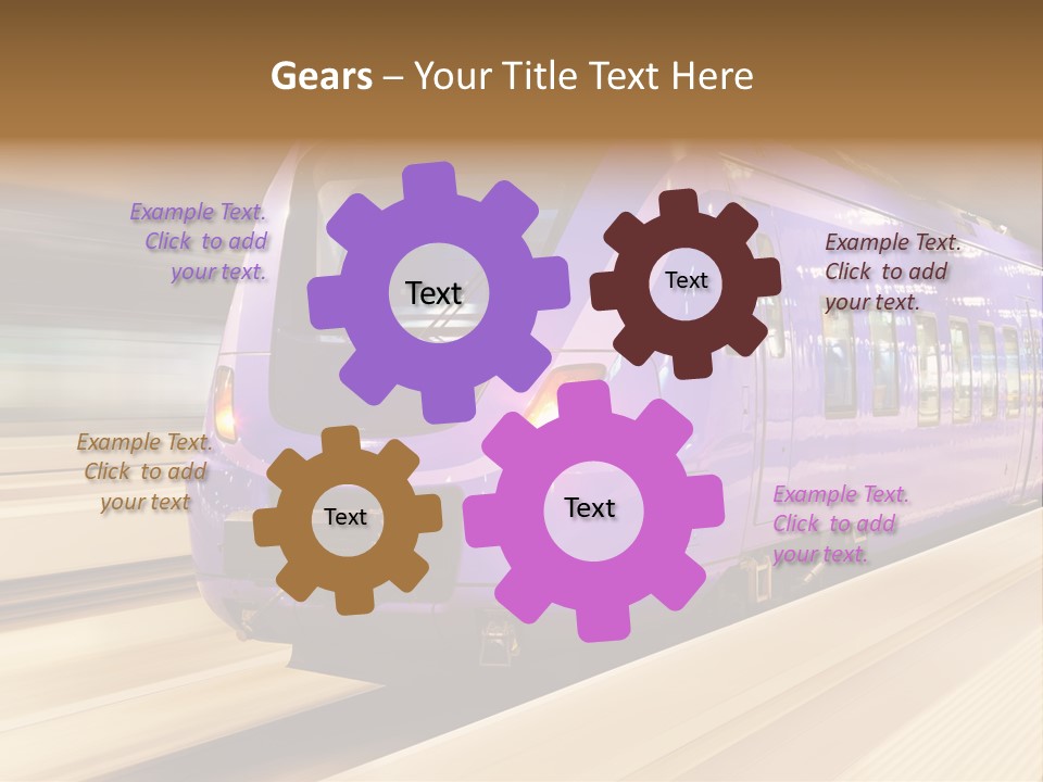 Track Industrial Ticket PowerPoint Template