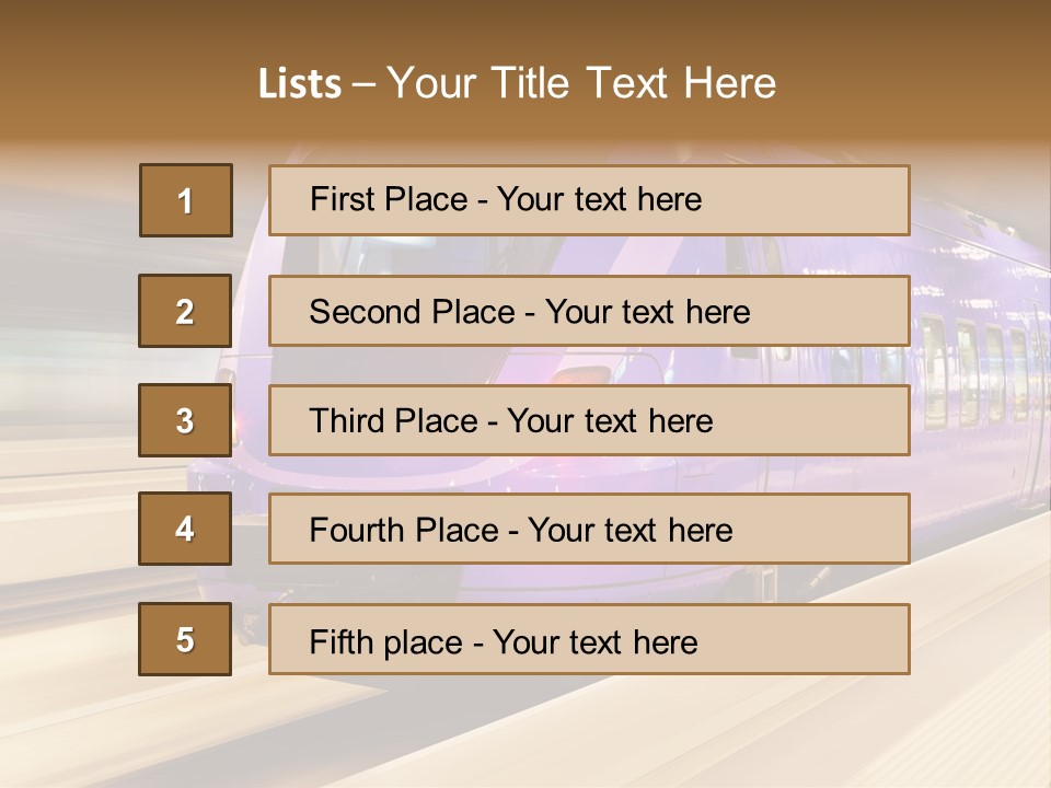 Track Industrial Ticket PowerPoint Template