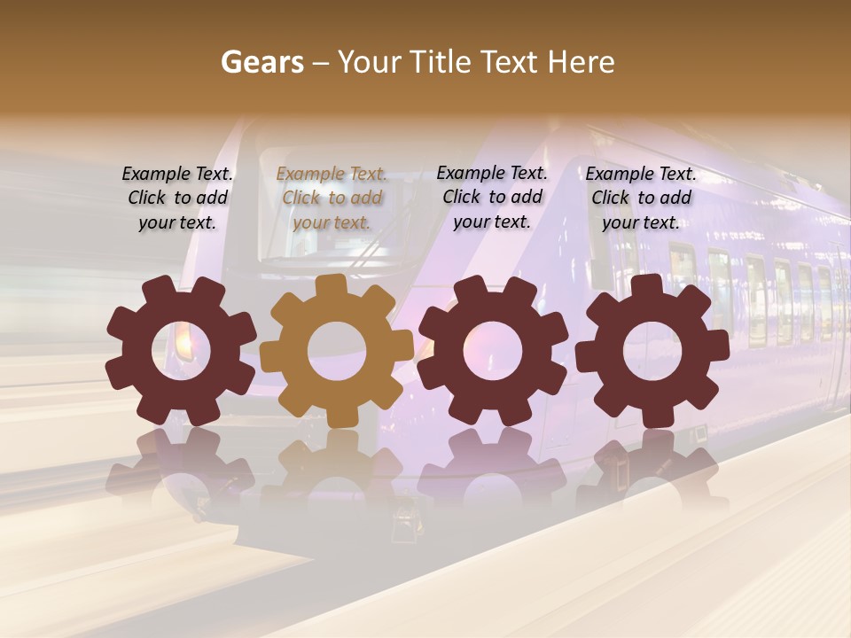 Track Industrial Ticket PowerPoint Template