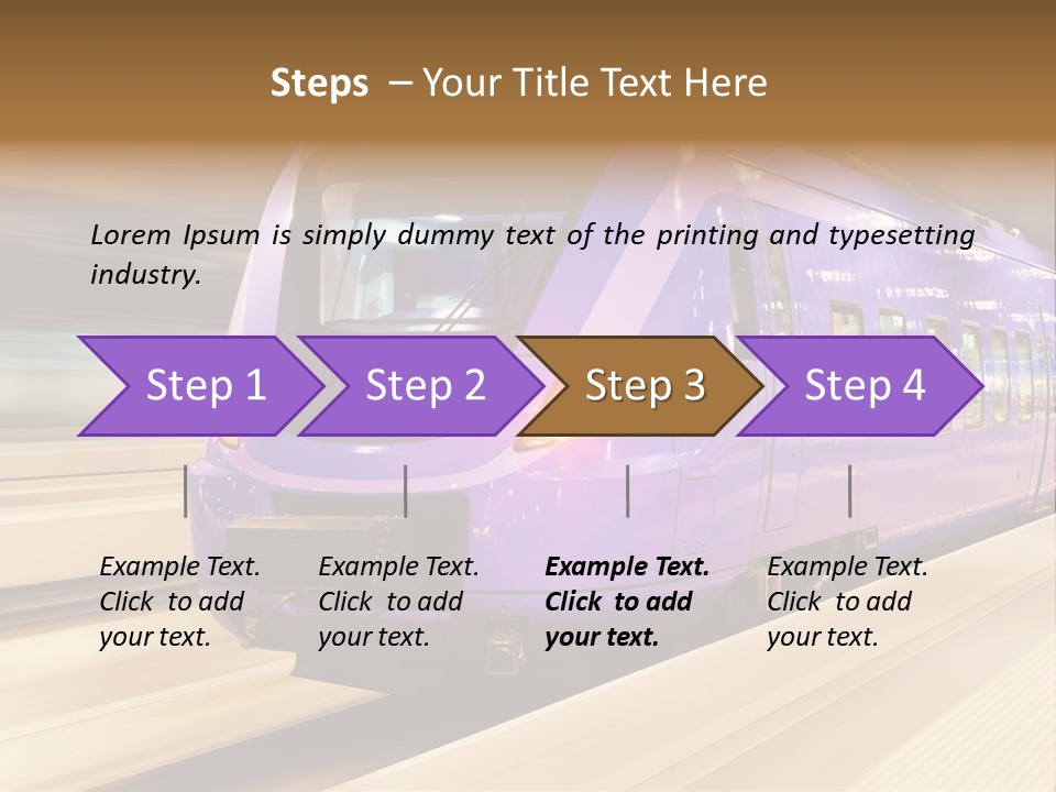 Track Industrial Ticket PowerPoint Template