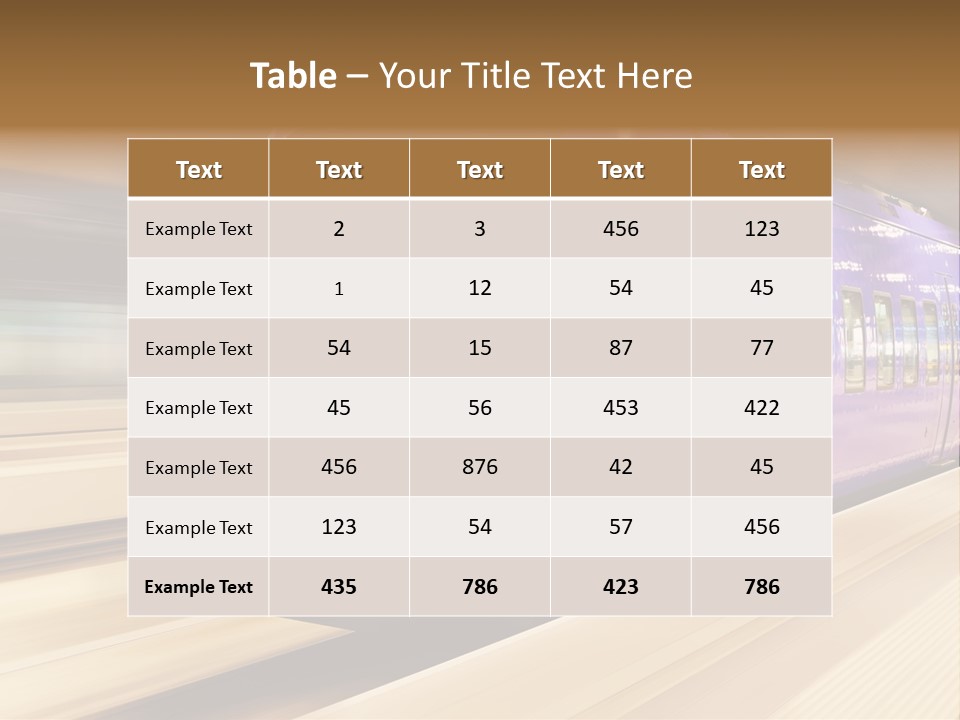 Track Industrial Ticket PowerPoint Template