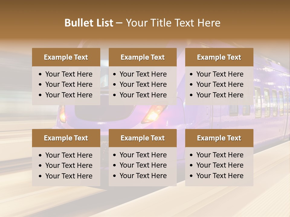 Track Industrial Ticket PowerPoint Template
