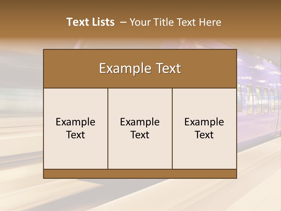 Track Industrial Ticket PowerPoint Template