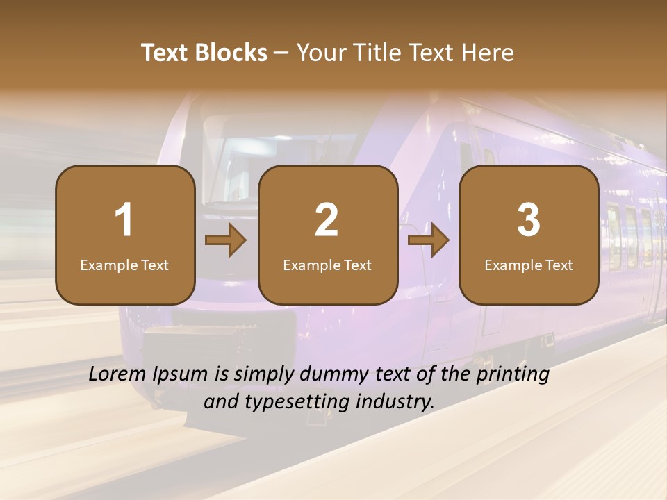 Track Industrial Ticket PowerPoint Template
