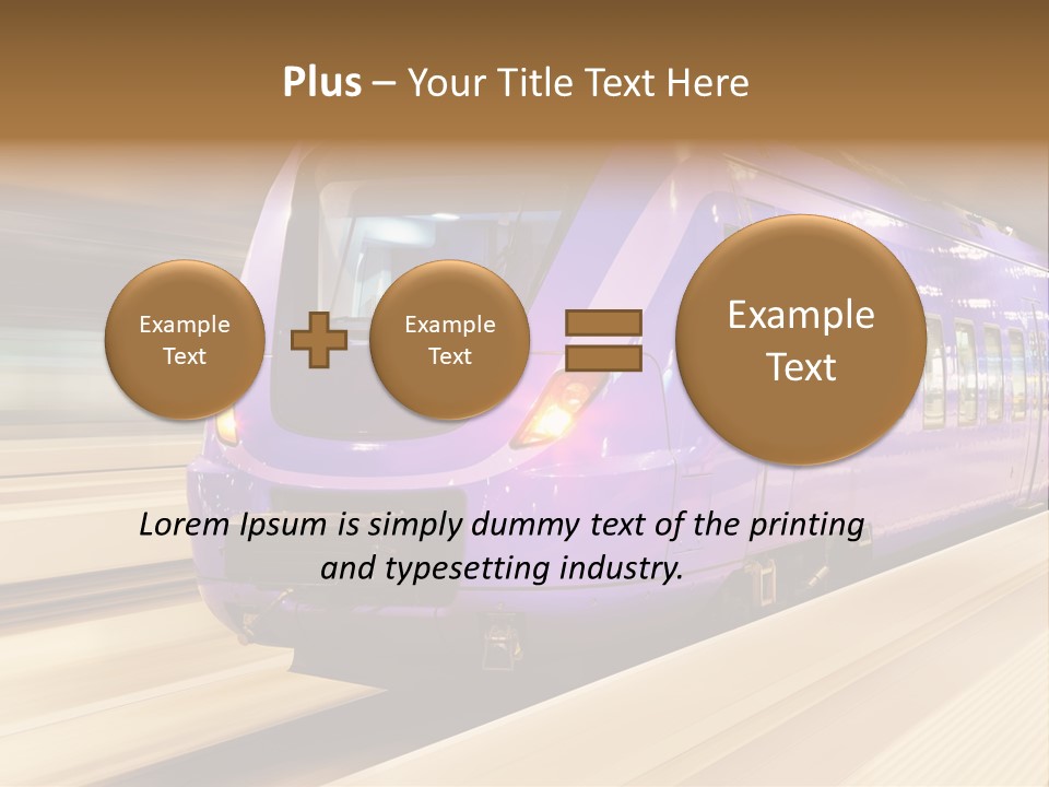 Track Industrial Ticket PowerPoint Template