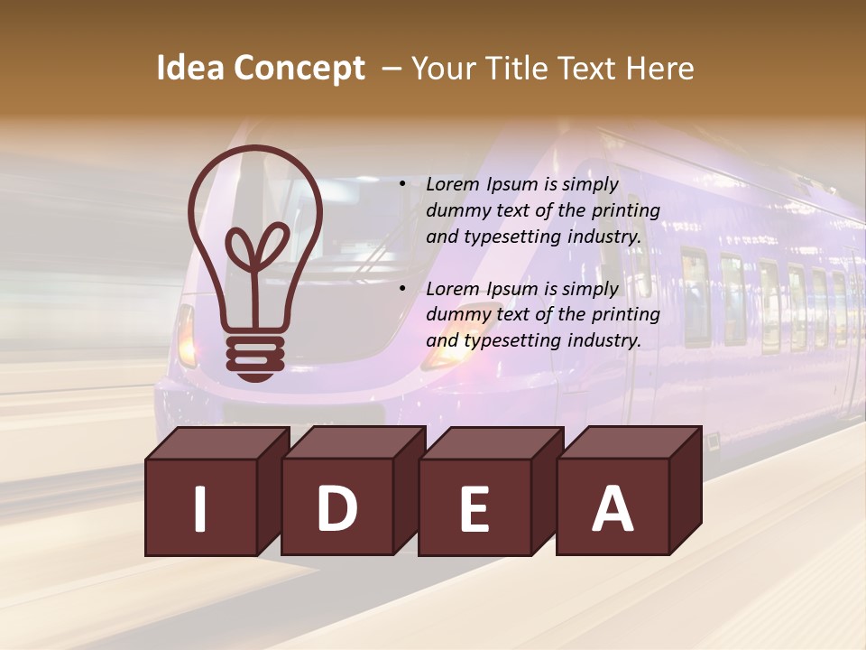 Track Industrial Ticket PowerPoint Template
