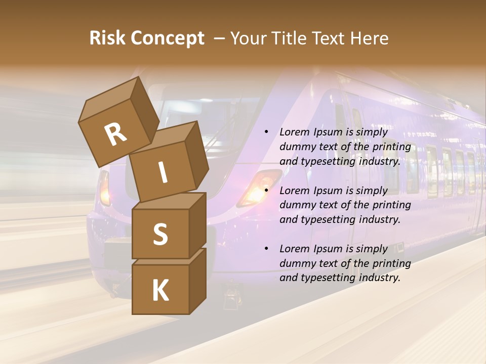 Track Industrial Ticket PowerPoint Template