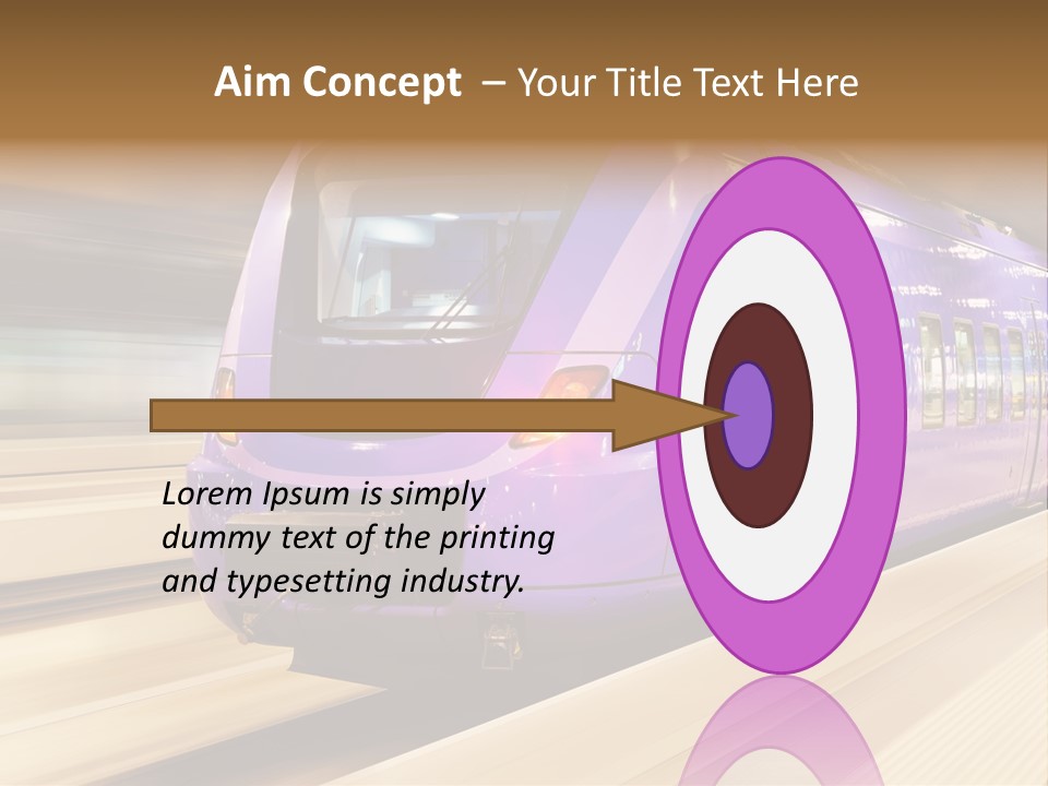 Track Industrial Ticket PowerPoint Template