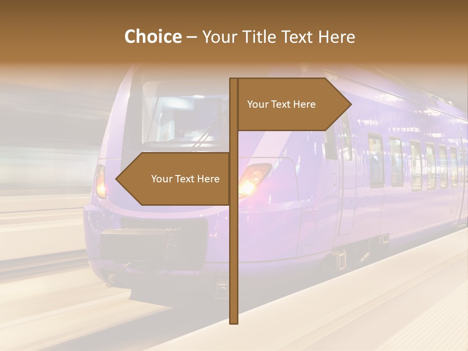 Track Industrial Ticket PowerPoint Template