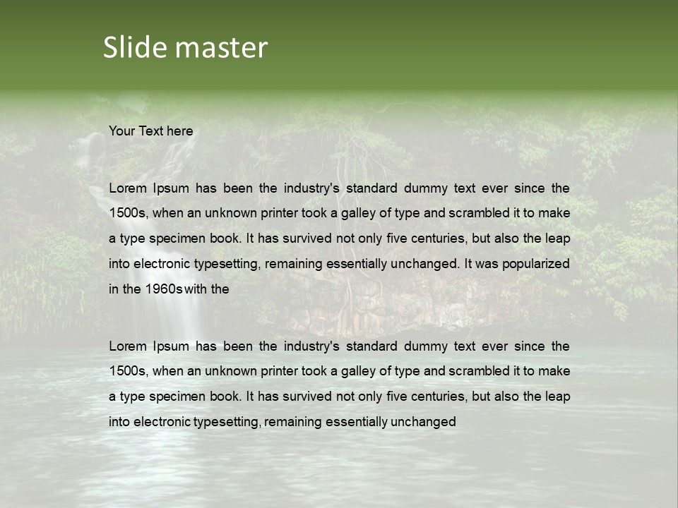 Vitality Natural Coolness PowerPoint Template