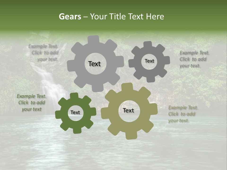 Vitality Natural Coolness PowerPoint Template