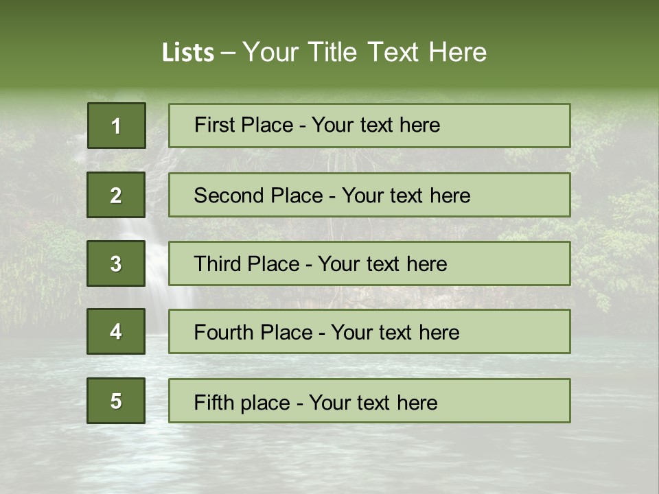 Vitality Natural Coolness PowerPoint Template