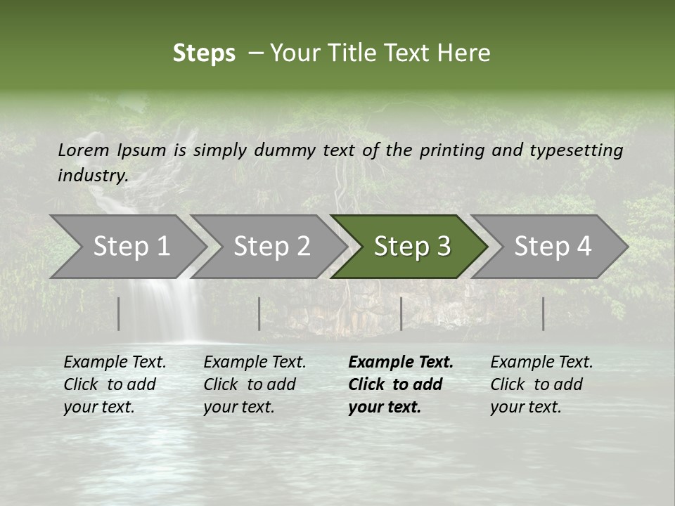 Vitality Natural Coolness PowerPoint Template
